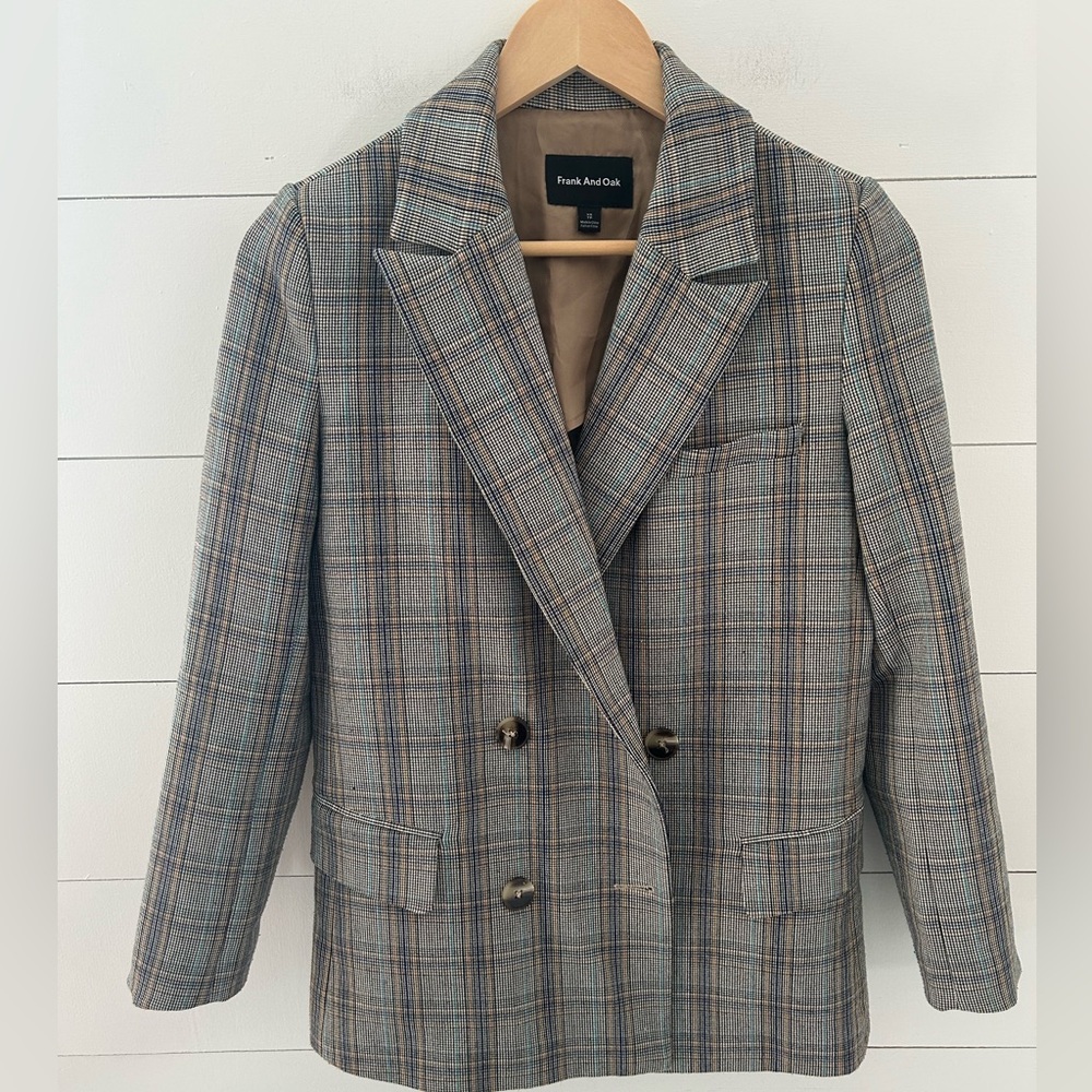 Frank and Oak Plaid Blazer